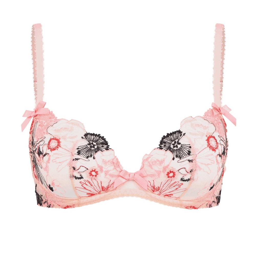 Agent Probacateur Zuri Floral Lace Bra in Pink